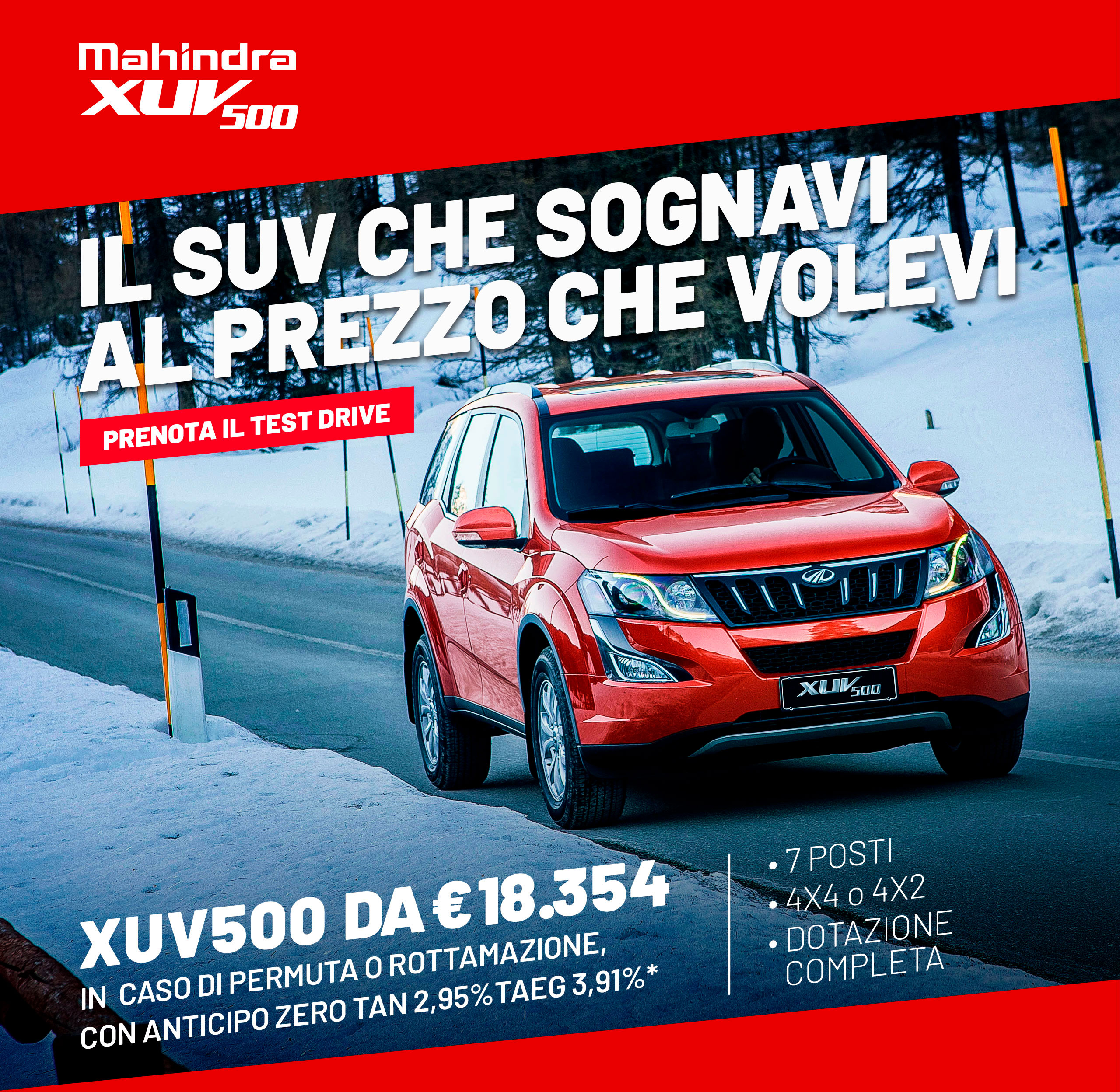 Mahindra XUV500 il suv che sognavi al prezzo che volevi