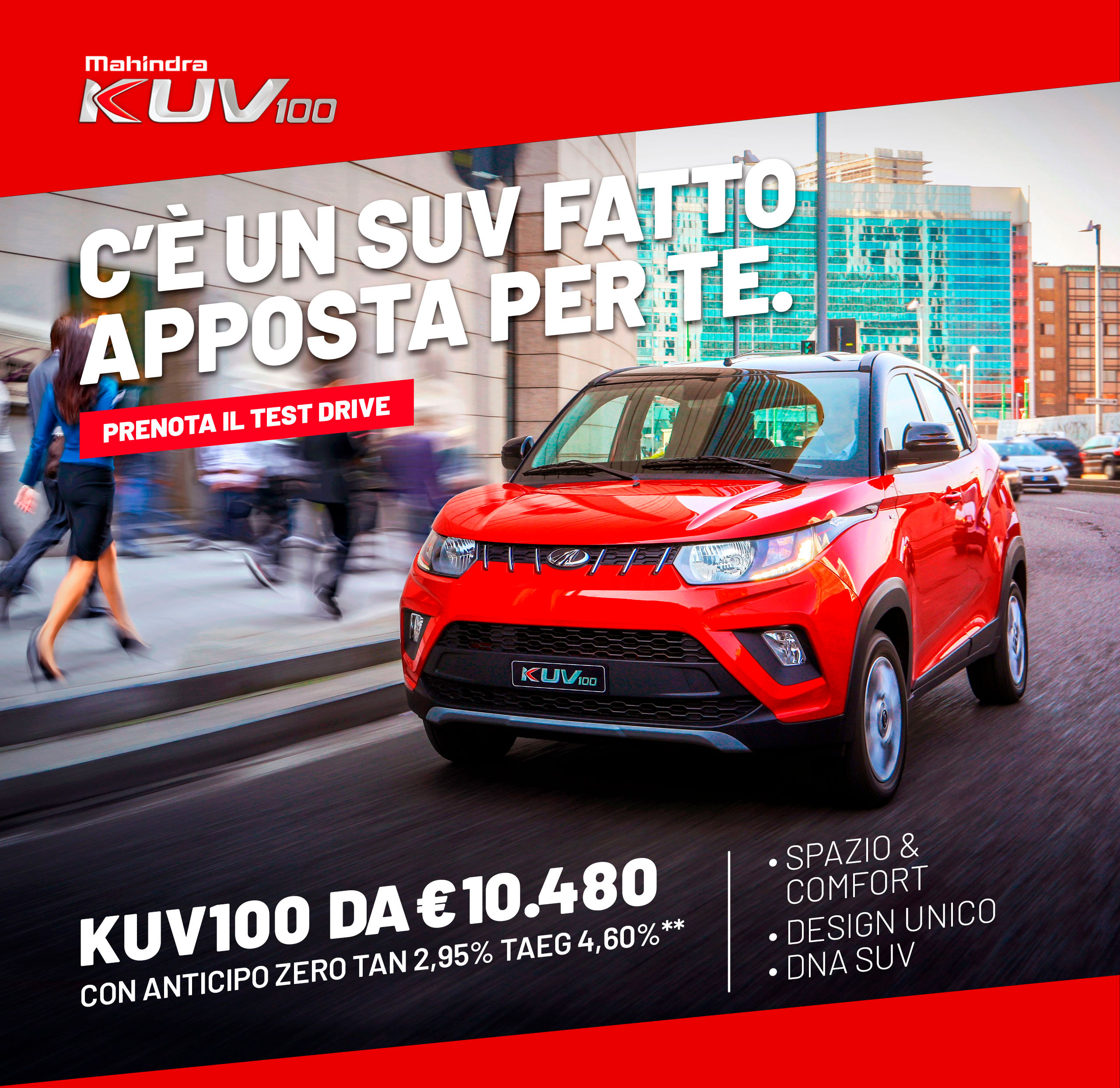 Mahindra KUV100 il suv fatto apposta per te